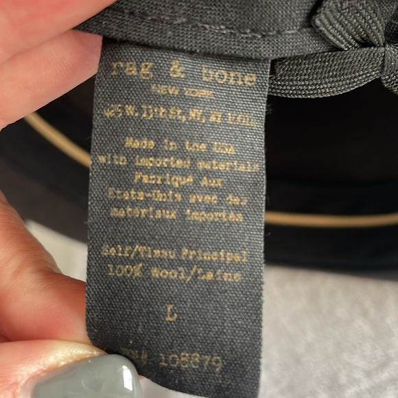 Rag and Bone City Wool Fedora/ Hat - Picture 5 of 6